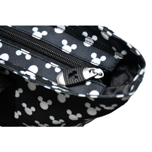Disney Disney Τσάντα Tote με Mickey & Minnie Mouse - Μαύρο Πουά 1