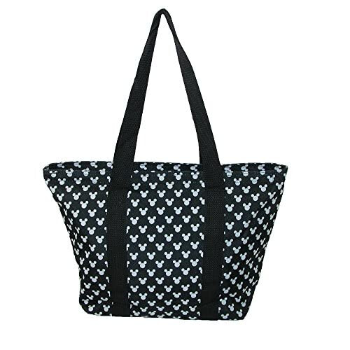 Disney Disney Τσάντα Tote με Mickey & Minnie Mouse - Μαύρο Πουά 2