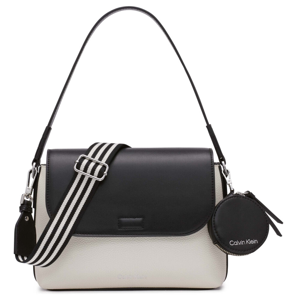 Calvin Klein Millie 2 in 1 Flap Shoulder Bag & Crossbody  Cherub White