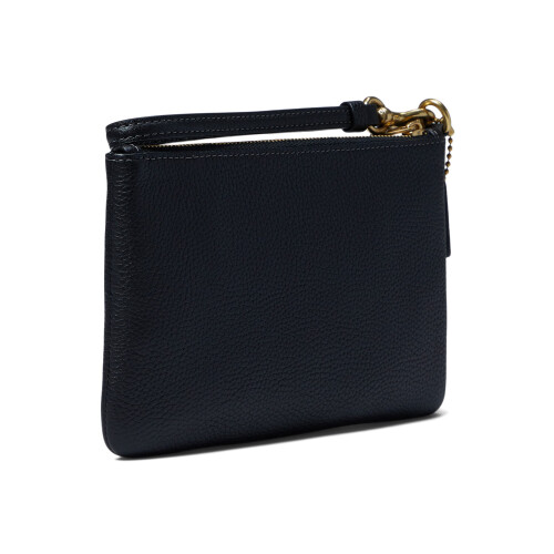 Coach Coach Polished Pebble Small Wristlet  Black  One Size 1