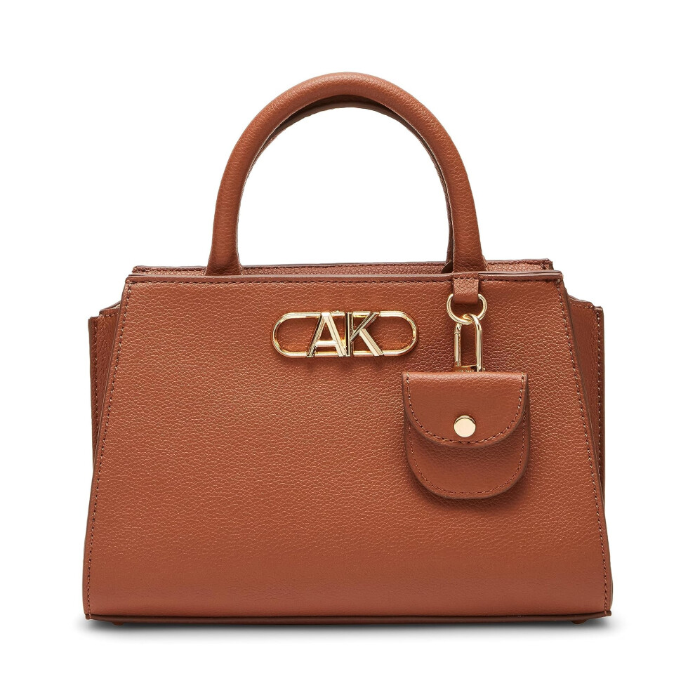 Anne Klein Mini Satchel Convertibile Con Logo Ak Bevel Castagna-image