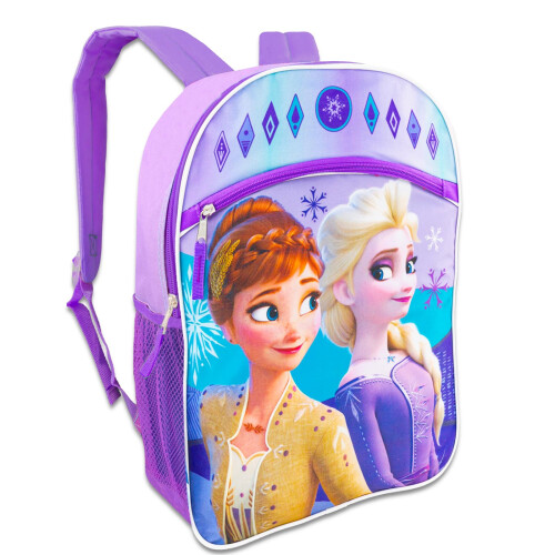 Disney Frozen Σακίδιο Frozen Disney για Κορίτσια - 16" με Νερό, Αυτοκόλλητα & Σχολικά Είδη 1