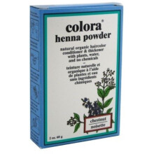 Poudre de henné Colora Châtain – Coloration naturelle bio qui donne corps et rebond aux cheveux