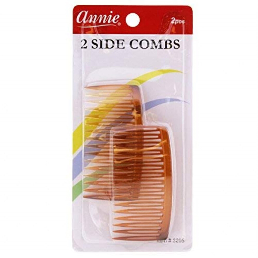 2 peignes latéraux basiques pour maintenir les cheveux, accessoires pour cheveux pour femmes et filles, grande taille, marron