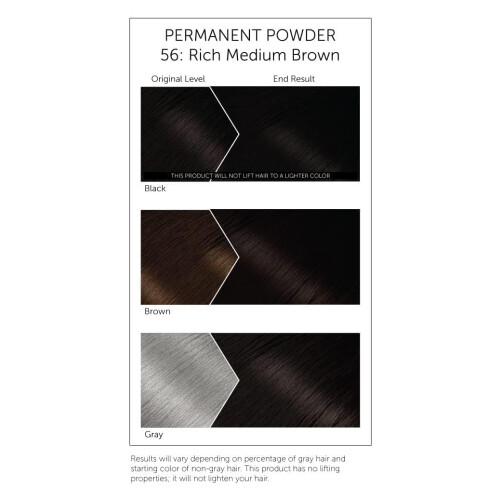 Bigen Bigen Permanent Powder Hårfärg 56 Mörkbrun 1 st (Pack om 5) 1