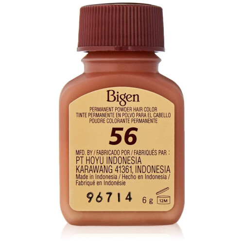Bigen Bigen Permanent Powder Hårfärg 56 Mörkbrun 1 st (Pack om 5) 2