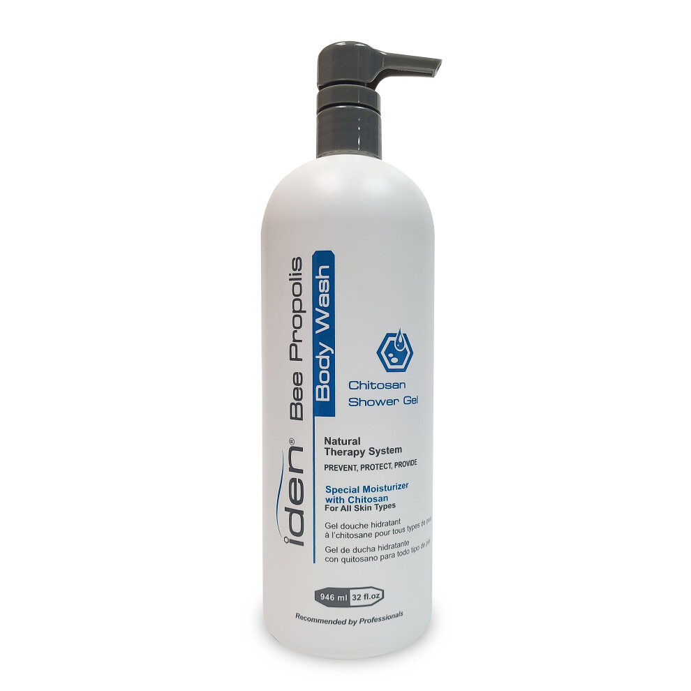 Gel douche à la propolis d'abeille IDEN. Pour peaux sensibles, hydrate et adoucit, 32 fl.oz