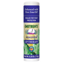 Balmec Lips Natural Emu Ranch 0.25 Onças - Sem Fragrância - Feito com Óleo de Emu Puro
