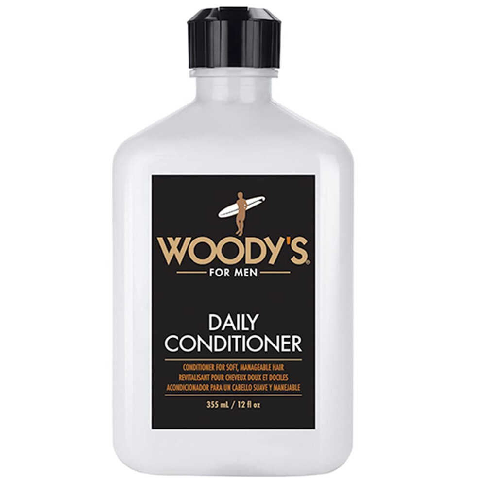 Après-shampoing quotidien pour hommes de Woody's, 12 fl oz (paquet de 1)