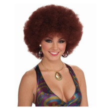 Forum Novelties dmsk disco panenka 70. let Afro Paruka Party Potreby Red One Size US