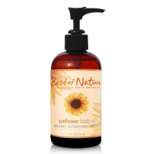 Best of Nature Nicht fettendes Sonnenblumen-Massagel fr Haar, Haut und Gesicht mit Aromatherapie (8 Fl Oz)