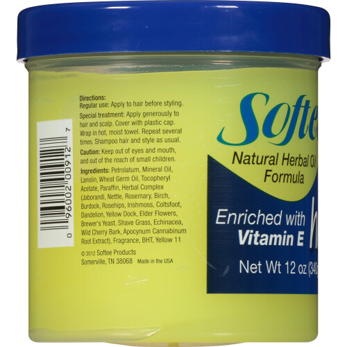 Softee Hair Food avec vitamine E 12 oz. 1