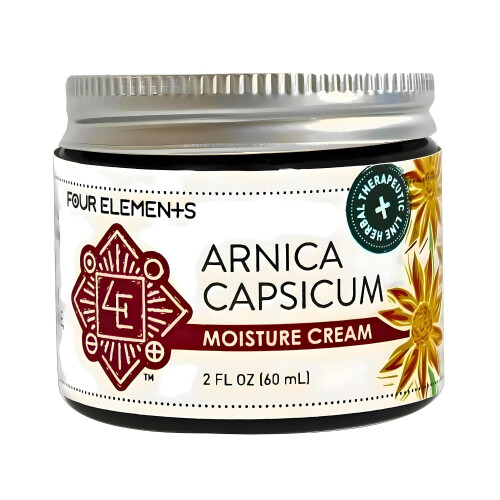 Four Elements 4E Arnica Capsicum -lihas- ja nivelvoide - luomuyrtti - 2 oz