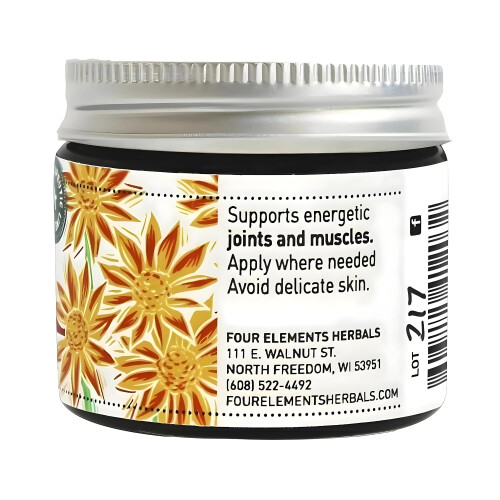 Four Elements 4E Arnica Capsicum -lihas- ja nivelvoide - luomuyrtti - 2 oz 1