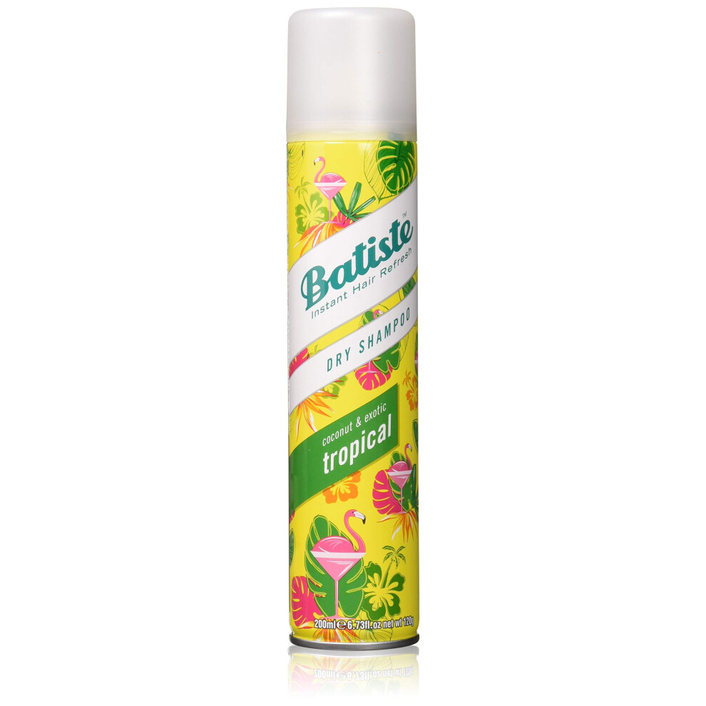 Batist Batiste Dry Shampoo By Tropical Tropical Fragrance 6.73 Fl Oz