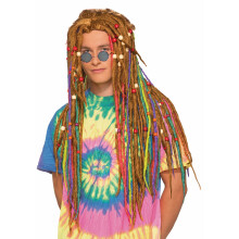Forum Novelties pnsk Forum Generation Hippie Rainbow Dreads Paruka Party Potreby Blondnka One Size US