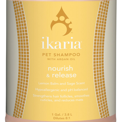Σαμπουάν για κατοικίδια Ikaria Nourish & Release με Αργανέλαιο, Γαλλόνι 2
