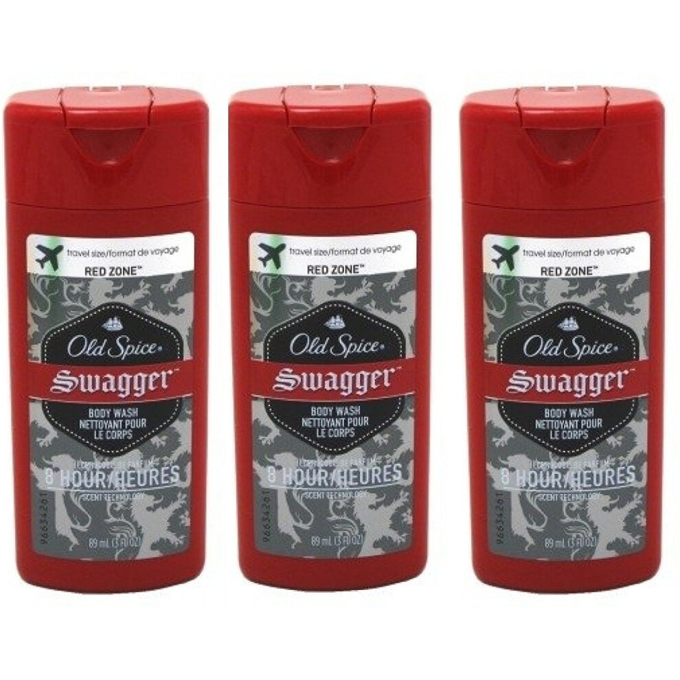 Old Spice Swagger Red Zone Body Wash Travel Size 3 Oz Pack Of 3-image-OPC-PFY5WSR-NEW