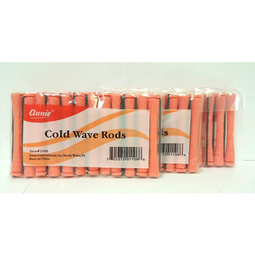 3 Packungen Annie Cold Wave Stäbe - Lang #1106 (12 Stück pro Packung) 1