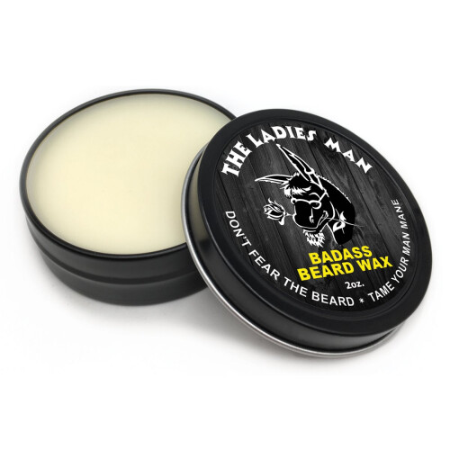 Badass Beard Care Κερί για Γένια - Άρωμα The Ladies Man, 2 oz - Μαλακώνει τις Τρίχες της Γένιας 2