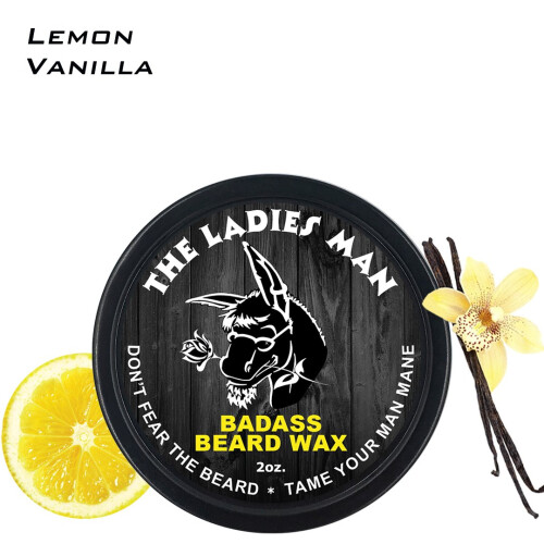 Badass Beard Care Κερί για Γένια - Άρωμα The Ladies Man, 2 oz - Μαλακώνει τις Τρίχες της Γένιας 1