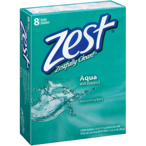 Zest Σαπούνια Μπάνιου 4oz 8τμχ Aqua 2-Pack