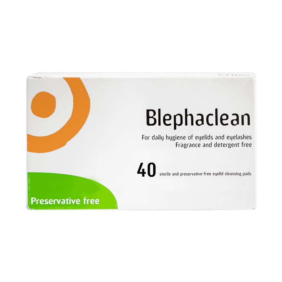 Blephaclean 40 Sterile Eyelid Wipes For Blepharitis By