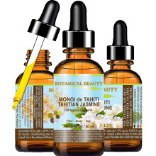 MONOI de TAHITI TAHITIANISCHES JASMINL, natrliche, reine Pflanzenstoffe. 2 Fl.oz.- 60 ml. Zur Haut-, Haar- und Nagelpflege.