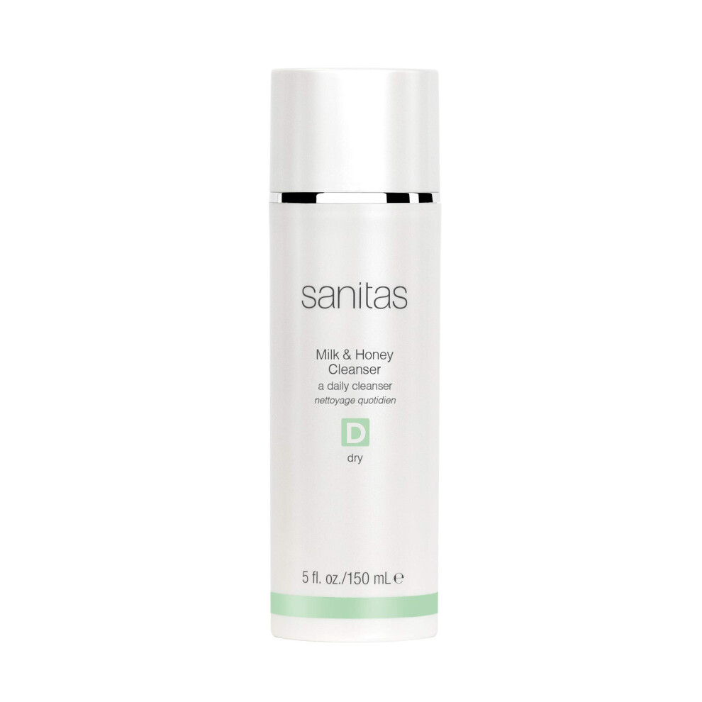 Sanitas Skincare Milk & Honey Cleanser Rich Restorative Cleanser Cleanser For Dry Skin 5 Ounces