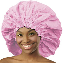 Donna Super Jumbo Duschhaube, wasserdichtes Material, 1 Stck, fr Damen oder Herren, Duschhaube fr Roller-Sets, Afros Twist, Seidenwickel und mehr,