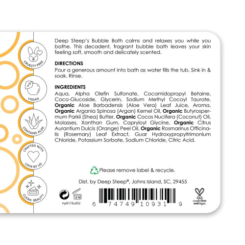 Deep Steep Bubble Bath  17oz (Honey Blossom) 2
