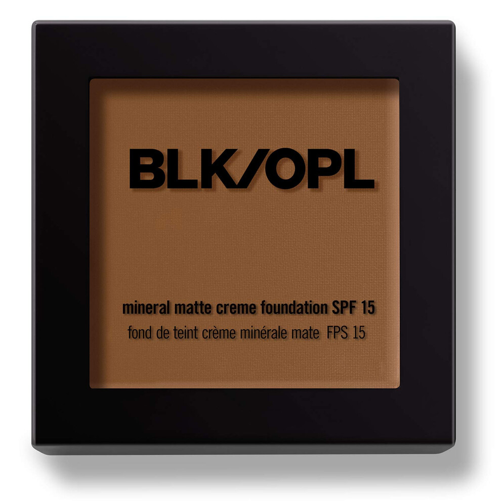 BLK/OPL Mineral Matte Crme Powder Foundation SPF 15  Amber - enriched with aloe and Vitamins C & E  cruelty-free