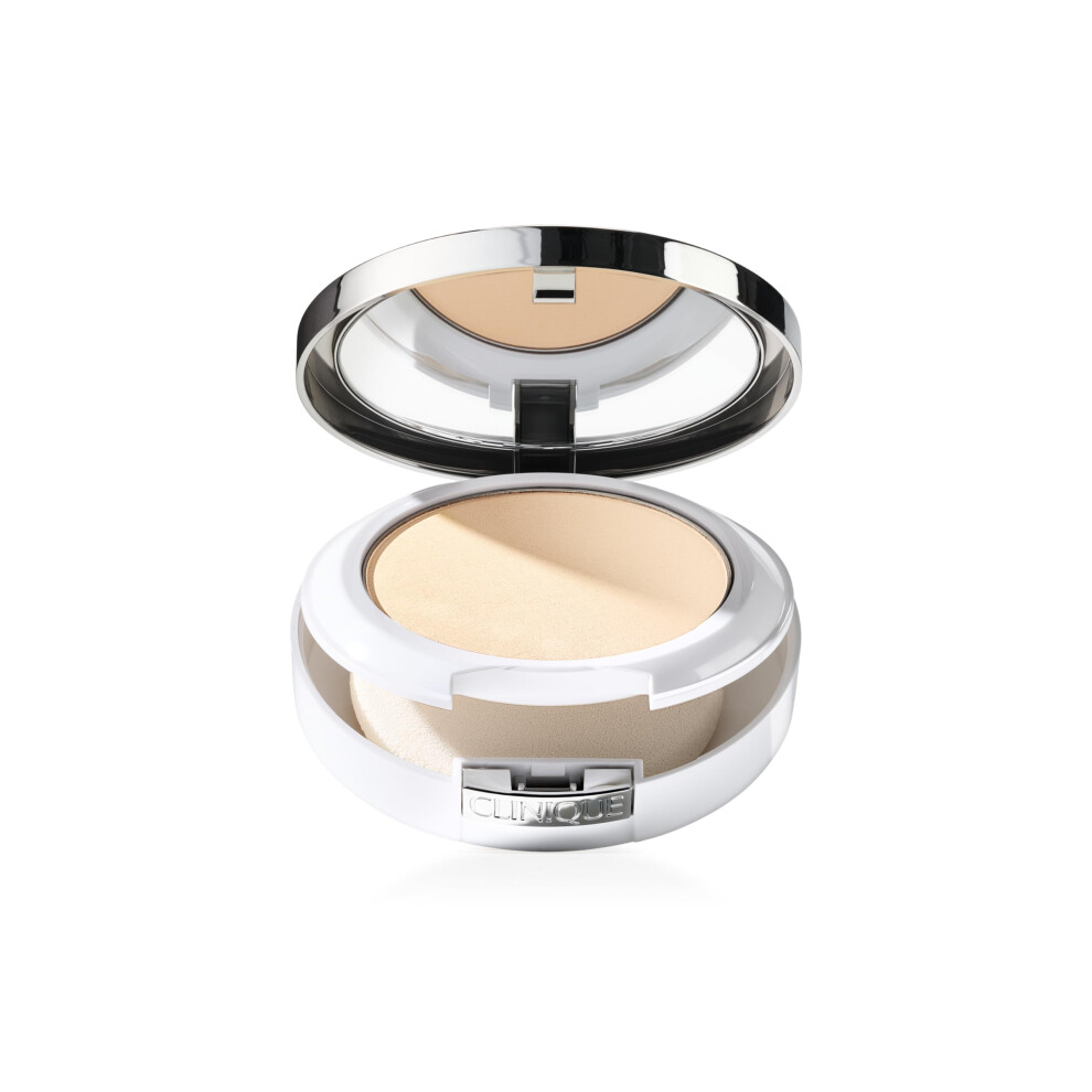 Clinique Beyond Perfecting Powder Lightweight Full Coverage Foundation + Concealer For Dry Combination to Oily Skin Types Dune