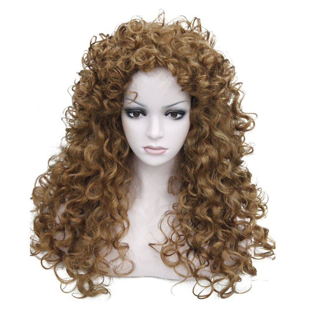 Aimole Unisex Synthetic Heat Resistant Hair Long Curly Wigs Cosplay Women Wig27-Strawberry Blonde
