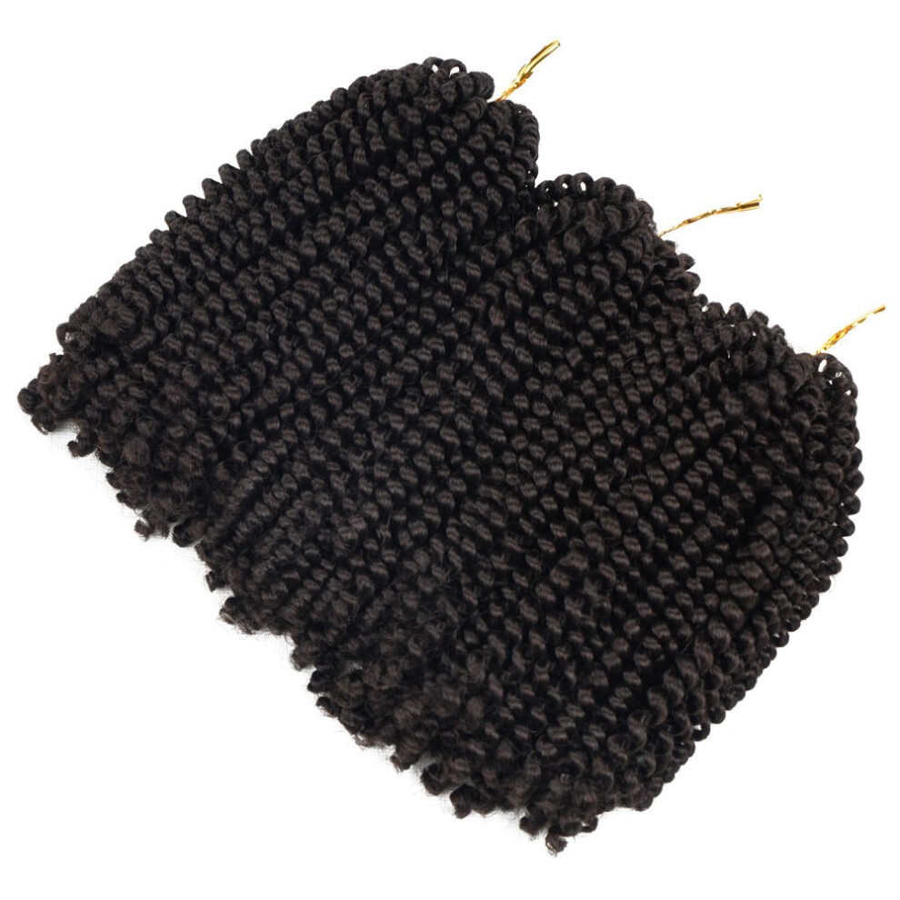 Alma Belleza Unisex Beyond Beauty Spring Twist Crochet Hair 90Strands 8 Inch Fluffy Spring Twists Braiding Spring Twist Crochet Braids Bomb Twist Crochet Hair F