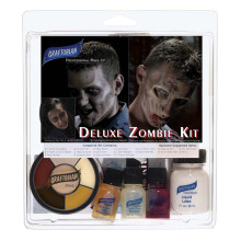 Graftobian Deluxe Zombie-Make-up-Set erweitertes Theater-Make-up-Set fr Kostme, Cosplay und Halloween