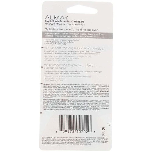 Almay Liquid Lash Extenders Mascara, Μαύρο, 0.34 Υγρών Οζ 2