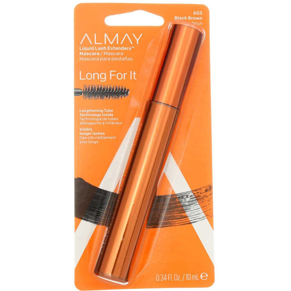 Almay Liquid Lash Extenders Mascara Black Brown 0.34 Fl. Oz./10Ml
