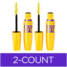 Maybelline Volum' Express Colossal Washable Mascara, Volumizing, Classic Black, 2 Τεμάχια