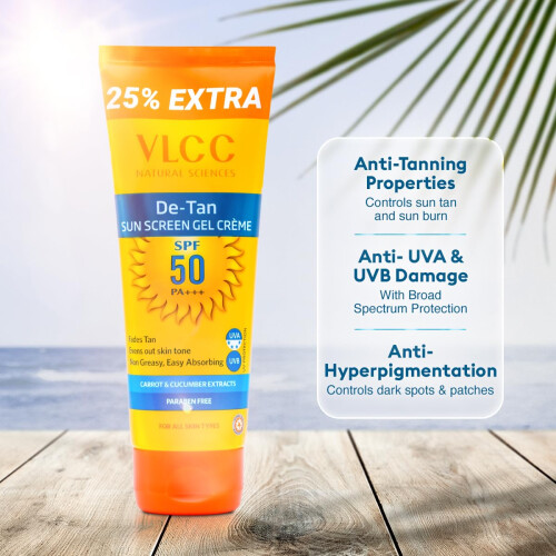 VLCC De Tan SPF 50 PA+++ Αντηλιακή Γέλη Κρέμα (100γρ) 1