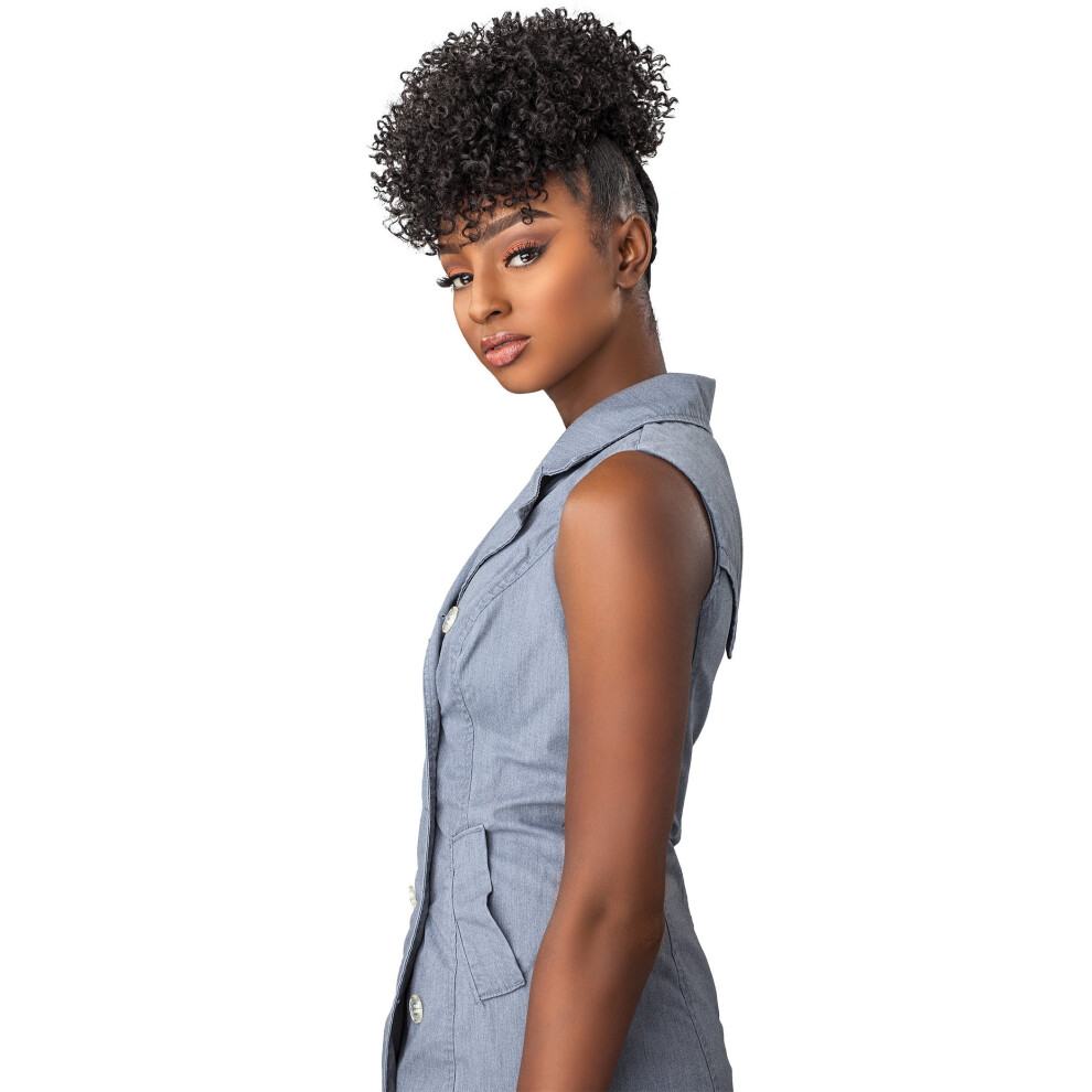 Sensazionale Unisex Sensationnel Synthetic Hair Drawstring Ponytail Instant Pony Curls Kinks & Co Game Changer (T1b/Bg)