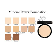 Beauty Deals Mineral Powder Foundation Lisovan make-up Staviteln kryt Prrodn Finish s houbou (Shell)