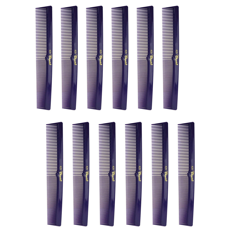 Krest 7 Inch Hair Cutting Combs. Barbers & Hairstylist Combs. Purple 1 Dz.