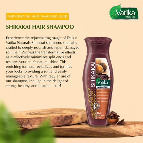 Dabur Vatika Shampooing Shikakai Reetha 400ml 1
