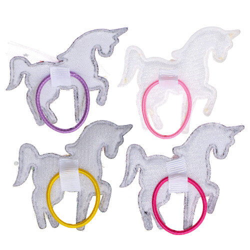 Einhorn Pailletten Haargummis 1