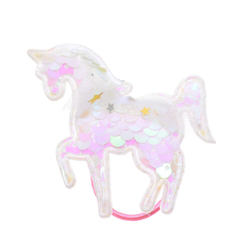Einhorn Pailletten Haargummis 2