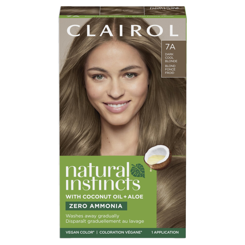 Clairol Natural Instincts Demi-Permanent Hair Dye  7A Dark Cool Blonde Hair Color  Pack of 1