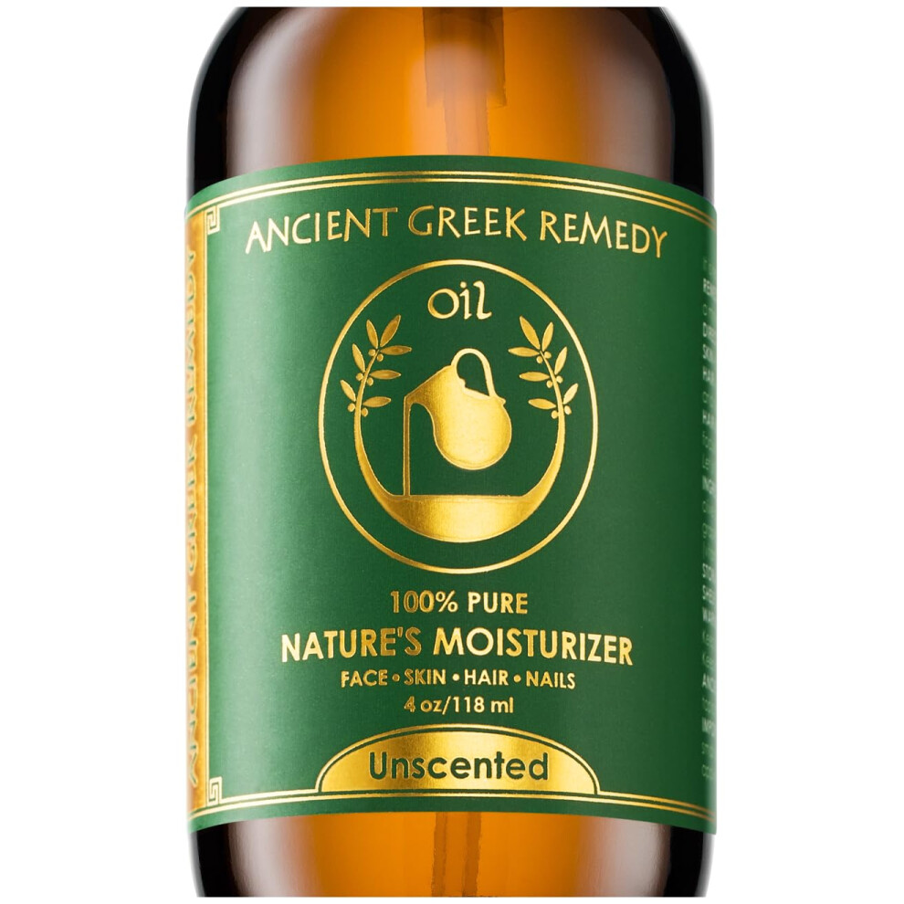 Greco-Roman Bldl Unscented Organic Face And Body Oil Made Of Olive Almond Jojoba Gra