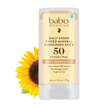 Babo Botanicals Daily Sheer Mineral Tinted Sunscreen Stick SPF50 - Φυσικός Ψευδάργυρος - Για Όλες τις Ηλικίες