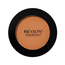 Revlon Powder Foundation Colorstay Face Makeup Longwearing Oil Free-Fragrance Gratis ikke-komedogen cappuccino (410)